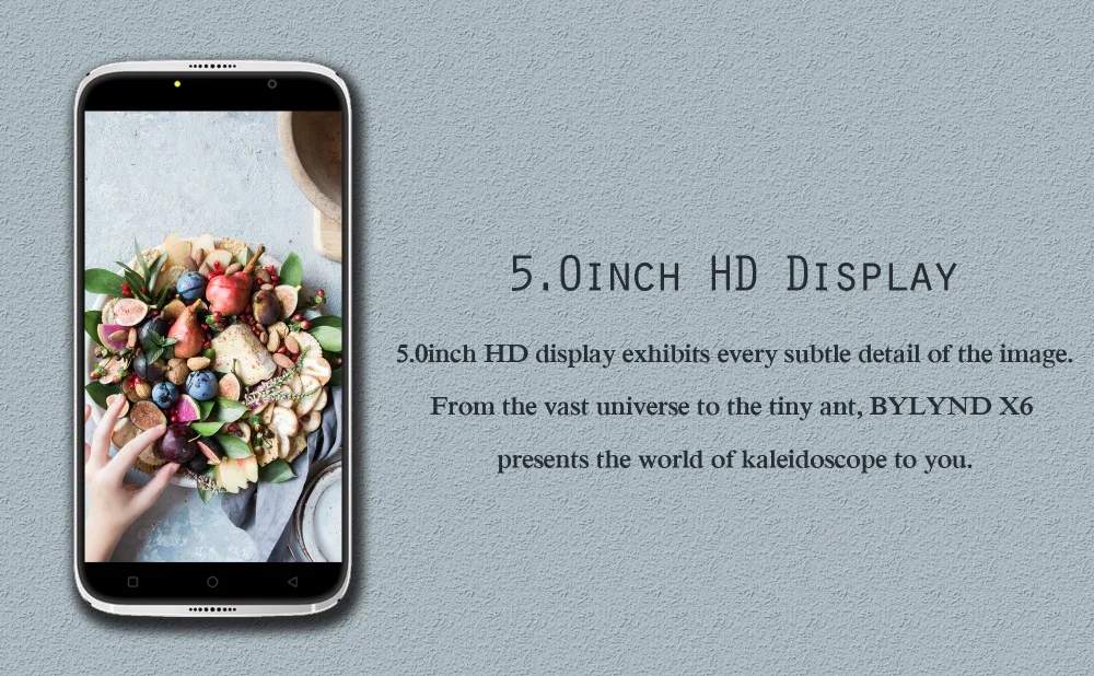 5.0inch HD Display