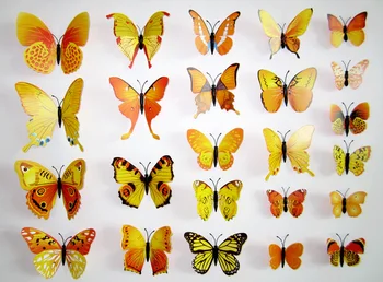 12Pcs/Set Yellow Butterfly 3D Wall Stickers For Kids Room Living Room DIY Design Wall Decals Home Decoration Accessories Y94
12Pcs/Set Yellow Butterfly 3D Wall Stickers For Kids Room Living Room DIY Design Wall Decals Home Decoration Accessories Y94