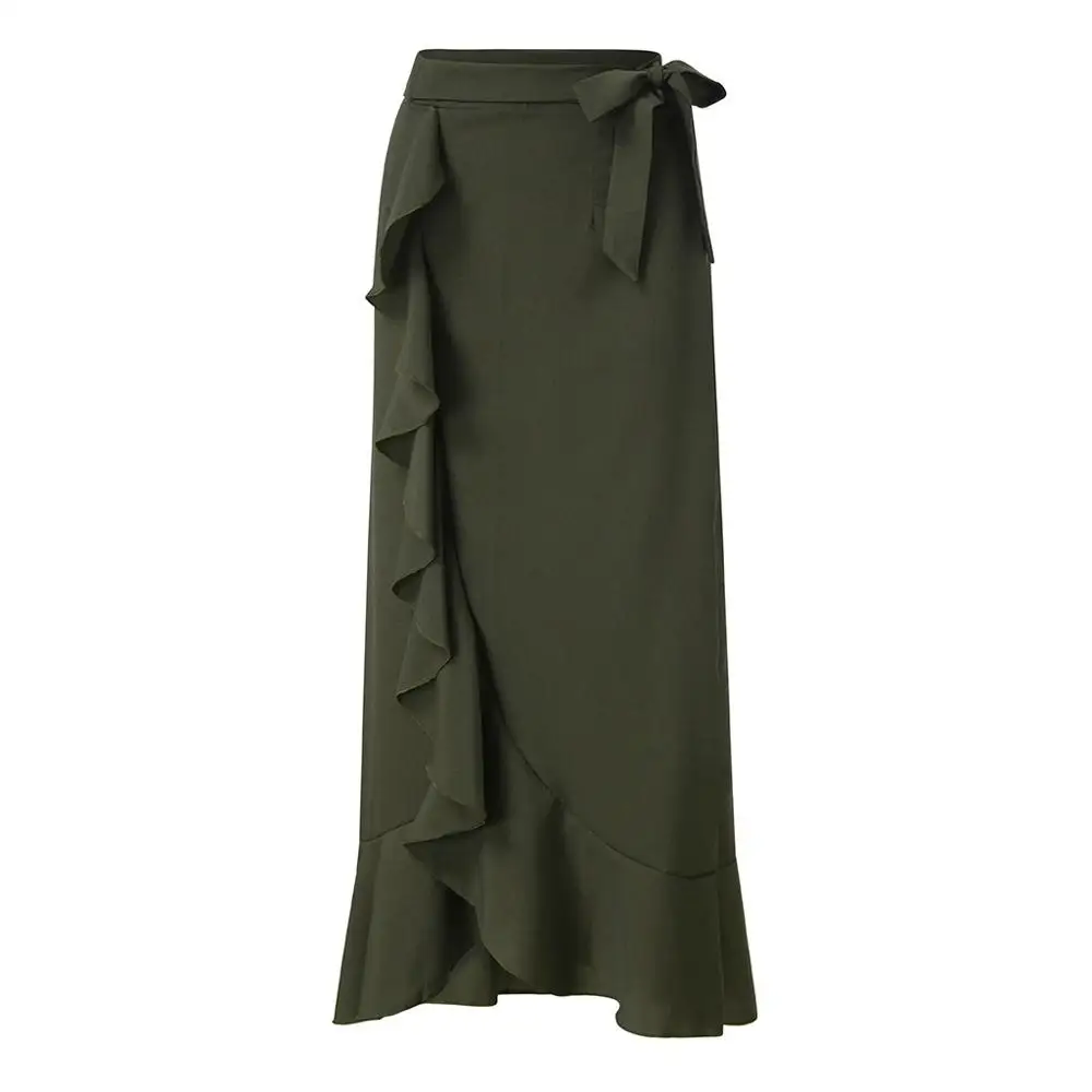 Womail Skirt Women Summer Bohemia High Waist Soild Ruffle Beach Wrap Maxi Long Skirt Casual Daily fashion NEW 2019 dropship M28
Womail Skirt Women Summer Bohemia High Waist Soild Ruffle Beach Wrap Maxi Long Skirt Casual Daily fashion NEW 2019 dropship M28
