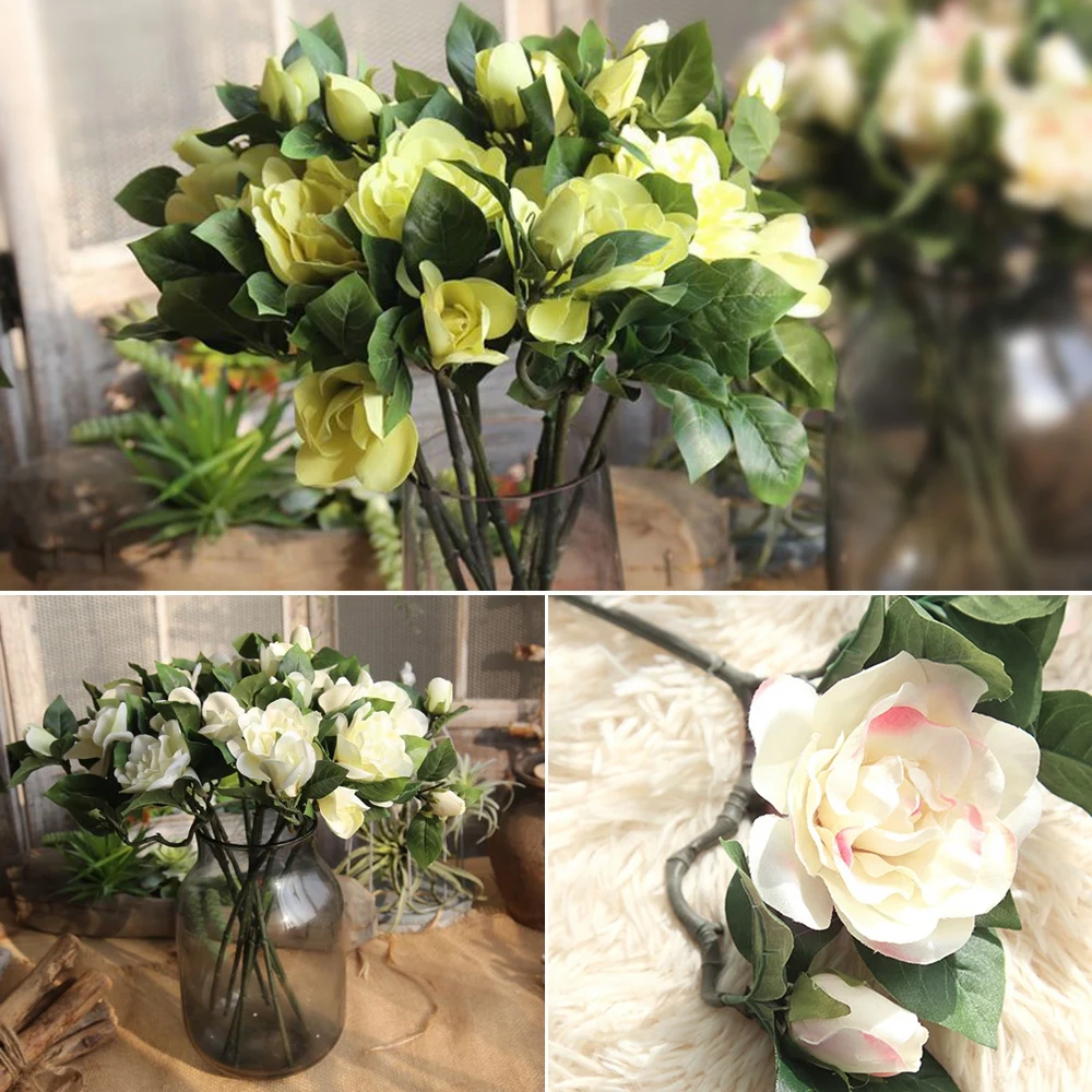 1 branch Artificial Flower Beige Gardenia For Public places Wedding Party Garden Home Celebrations Festival Decor 47cm
1 branch Artificial Flower Beige Gardenia For Public places Wedding Party Garden Home Celebrations Festival Decor 47cm