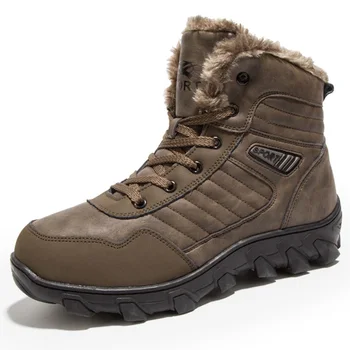 Plus Size 39-48 Winter Men Snow Boots Warm Plush Leather Anti-skid Ankle Boots Casual Outdoor Work Shoes Sneakers Fur Botas
Plus Size 39-48 Winter Men Snow Boots Warm Plush Leather Anti-skid Ankle Boots Casual Outdoor Work Shoes Sneakers Fur Botas