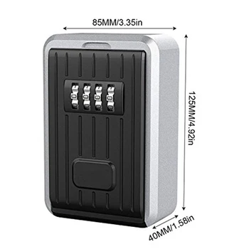 LJL Lock Box 4 Digit Combination Waterproof Box Aluminum Alloy Weather Resistant Key Hider with Resettable Code Key Storage Wa
LJL Lock Box 4 Digit Combination Waterproof Box Aluminum Alloy Weather Resistant Key Hider with Resettable Code Key Storage Wa