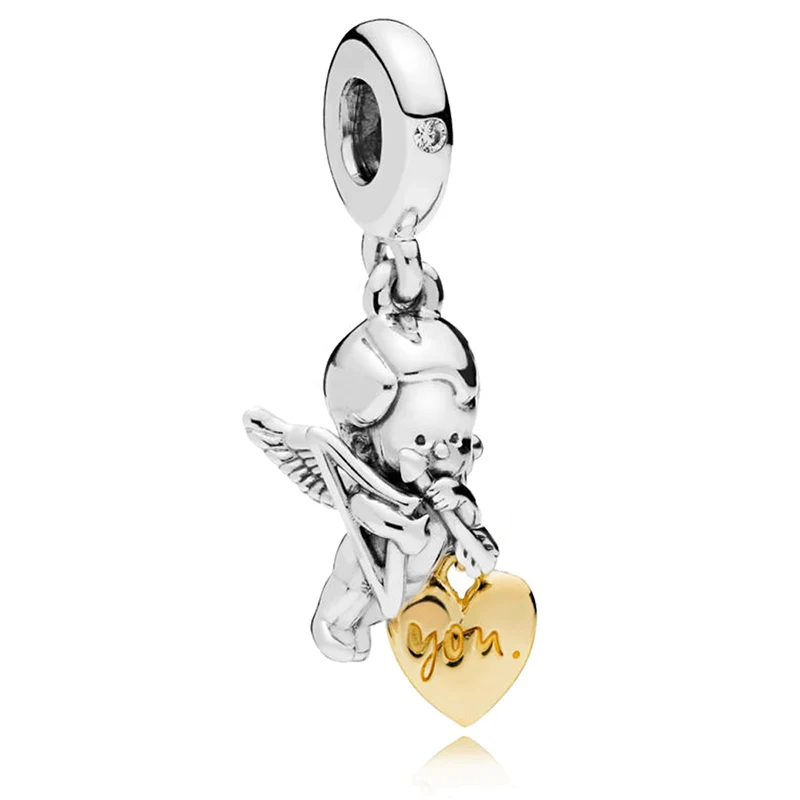 Fashion 100% 925 Sterling Silver Beads Cupid And You Pendant Charms fit Original Pandora Bracelets Women DIY Jewelry
Fashion 100% 925 Sterling Silver Beads Cupid And You Pendant Charms fit Original Pandora Bracelets Women DIY Jewelry