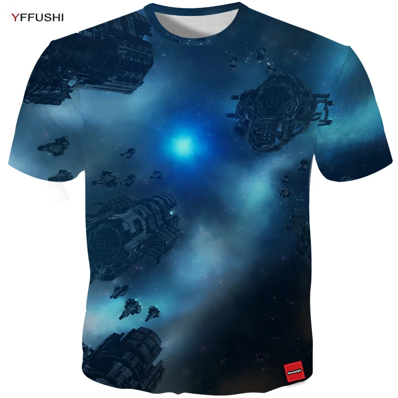 YFFUSHI New Design 3d Clothing Men tshirt Unique Space Ship Print Under Undercurrent Surging Sky Hip Hop Tee Cool Tops In Summer
YFFUSHI New Design 3d Clothing Men tshirt Unique Space Ship Print Under Undercurrent Surging Sky Hip Hop Tee Cool Tops In Summer