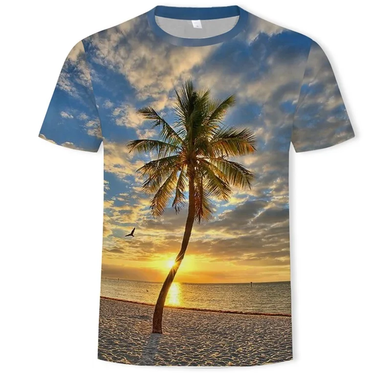 Palm tree T-shirt men's 3D beach sunset t-shirt summer harajuku coconut t-shirt top unisex short sleeve clothes asian size S-3XL
Palm tree T-shirt men's 3D beach sunset t-shirt summer harajuku coconut t-shirt top unisex short sleeve clothes asian size S-3XL