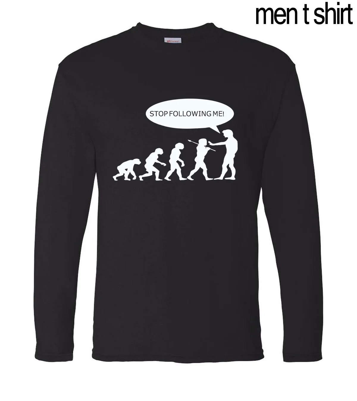 hip hop men t shirt Caveman Evolution men's long sleeve T-shirts Stop Following Me 2020 new autumn 100% cotton slim men top tees
hip hop men t shirt Caveman Evolution men's long sleeve T-shirts Stop Following Me 2020 new autumn 100% cotton slim men top tees