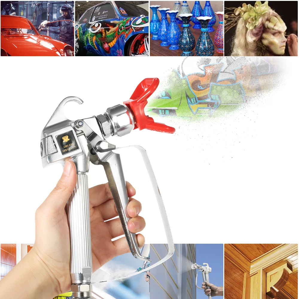 High Pressure 3600PSI Airless Paint Sandblasting Gun With Nozzle Guard Airbrushs Spray Gun Sprayer And Airless Spraying Machine
High Pressure 3600PSI Airless Paint Sandblasting Gun With Nozzle Guard Airbrushs Spray Gun Sprayer And Airless Spraying Machine