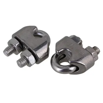 5Pcs Silver M3 U Shape 304 Stainless Steel Cable Wire Rope Clip Clamp for 3mm Thickness Steel Rope
5Pcs Silver M3 U Shape 304 Stainless Steel Cable Wire Rope Clip Clamp for 3mm Thickness Steel Rope