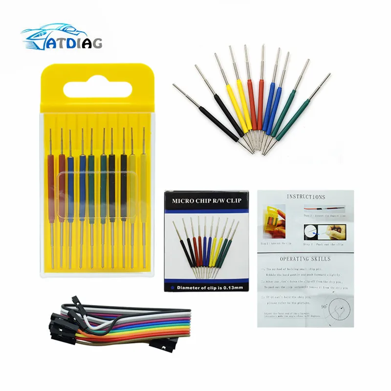 Micro IC clamp 10pcs/set SOP/SOIC/TSSOP/TSOP/SSOP/MSOP/PLCC/QFP /TQFP/LQFP/ SMD IC test chip pin mini chips adapter socket
Micro IC clamp 10pcs/set SOP/SOIC/TSSOP/TSOP/SSOP/MSOP/PLCC/QFP /TQFP/LQFP/ SMD IC test chip pin mini chips adapter socket