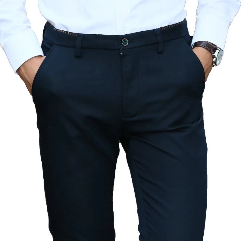 BROWON 2018 Autumn Casual Pants Men Full Length Slim Fit Cotton Formal Pants for Men Plus Size Brand Clothing
BROWON 2018 Autumn Casual Pants Men Full Length Slim Fit Cotton Formal Pants for Men Plus Size Brand Clothing