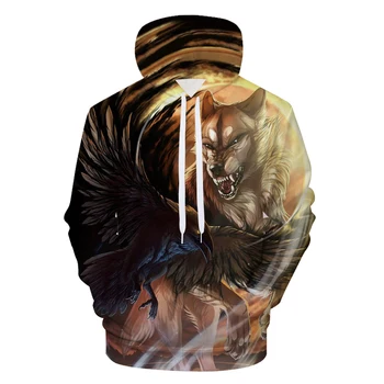 New 3D Wolf And Eagle Hoodies Sweatshirts Men Women Pullover Hoody Tops Sudadera Hombre Casual Brand Sportswear Tracksuit Hoodie
New 3D Wolf And Eagle Hoodies Sweatshirts Men Women Pullover Hoody Tops Sudadera Hombre Casual Brand Sportswear Tracksuit Hoodie