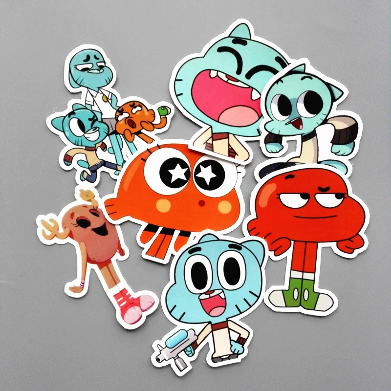 14Pcs/set Funny Anime The Amazing World of Gumball Sticker For Car Laptop Backpack Motorcycle Phone Decal Kids Toy Sticker
14Pcs/set Funny Anime The Amazing World of Gumball Sticker For Car Laptop Backpack Motorcycle Phone Decal Kids Toy Sticker