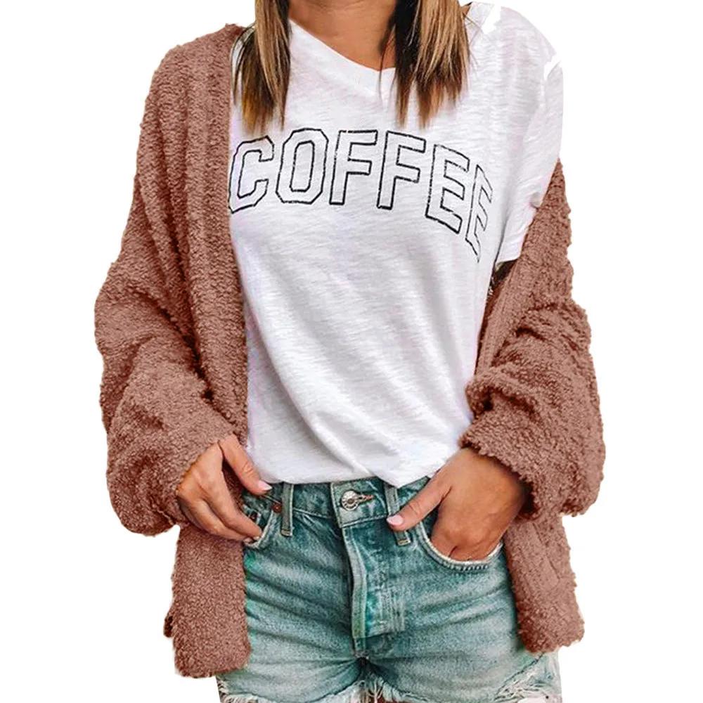 Autumn Winter Women Sweater Cardigan Casual Long Sleeve Solid Warm Wool Openning Front Cardigan Coat Outwear Female Sweaters
Autumn Winter Women Sweater Cardigan Casual Long Sleeve Solid Warm Wool Openning Front Cardigan Coat Outwear Female Sweaters