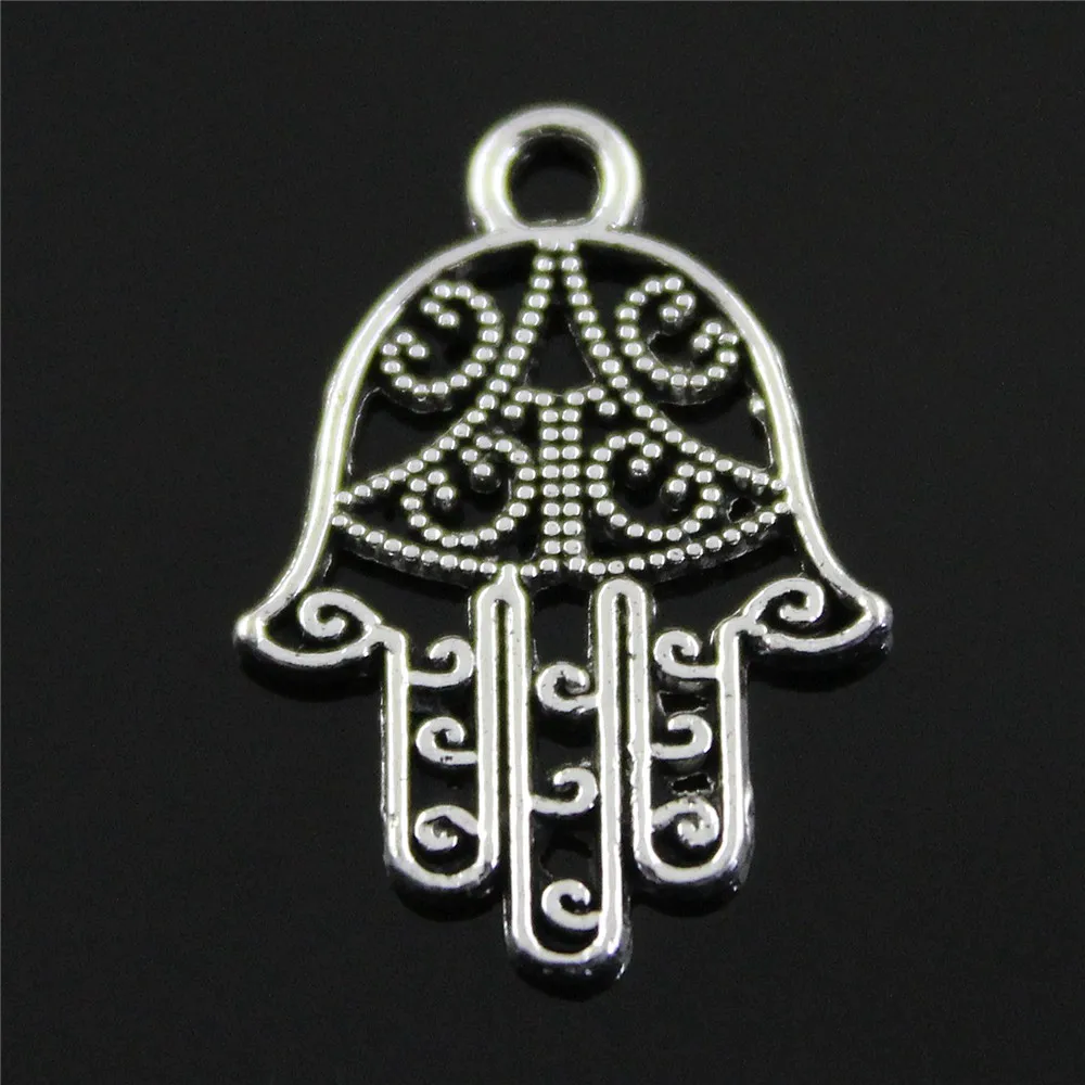 Jewelry Making Diy Handmade Craft Charms 10pcs/lot Antique Silver Color 20x15mm Hamsa Hand Pendant
Jewelry Making Diy Handmade Craft Charms 10pcs/lot Antique Silver Color 20x15mm Hamsa Hand Pendant