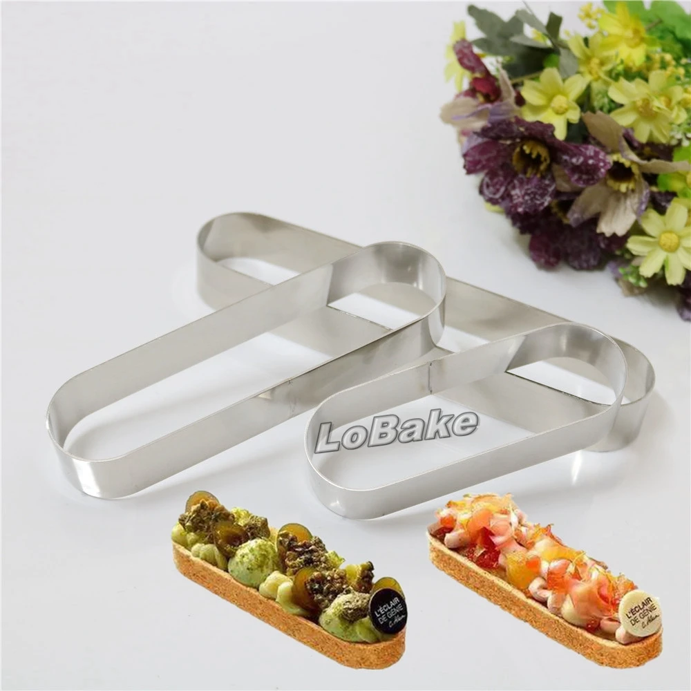 (3 units/set) Latest small 3 sizes long oval shape stainless steel tiramisu mousse ring chocolate cake mould decorating supplies
(3 units/set) Latest small 3 sizes long oval shape stainless steel tiramisu mousse ring chocolate cake mould decorating supplies
