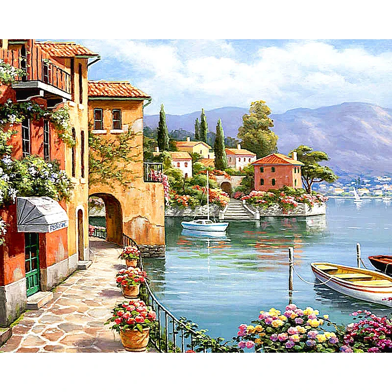 5D DIY diamond embroidery seaside town garden diamond painting Cross Stitch full square Rhinestone mosaic home decoration
5D DIY diamond embroidery seaside town garden diamond painting Cross Stitch full square Rhinestone mosaic home decoration