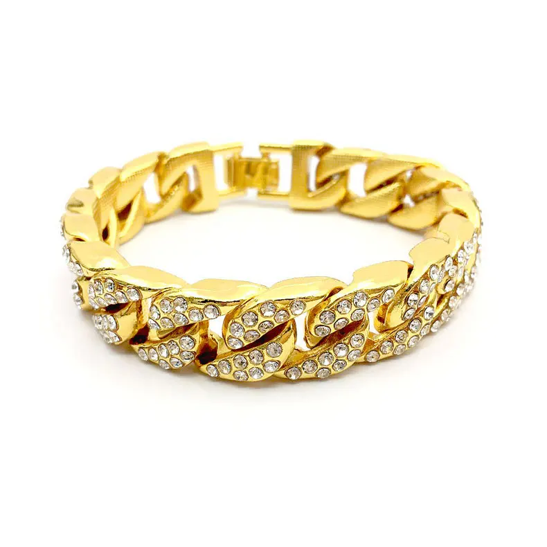 Unisex Latest Fashion Women Men Gold Great Full Crystal Chain Bracelet Trendy Party Office Ladies Male Shinning Bracelets
Unisex Latest Fashion Women Men Gold Great Full Crystal Chain Bracelet Trendy Party Office Ladies Male Shinning Bracelets