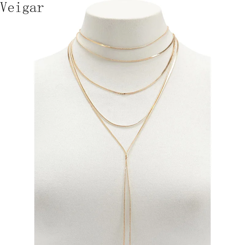 Multilayer Chains Clavicle Chain Chokers Necklaces Female Gold Silver Color 2018 Fashion Jewelry Lady Layered Necklace
Multilayer Chains Clavicle Chain Chokers Necklaces Female Gold Silver Color 2018 Fashion Jewelry Lady Layered Necklace