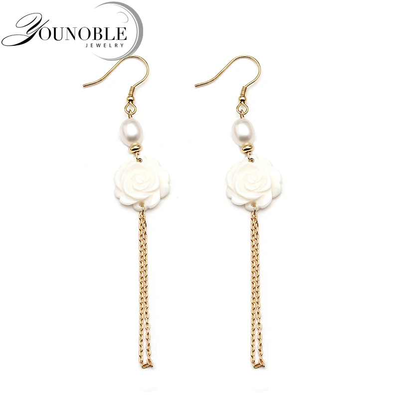 Real white long pearl earrings for women,flower 925 sterling silver earrings with pearl
Real white long pearl earrings for women,flower 925 sterling silver earrings with pearl