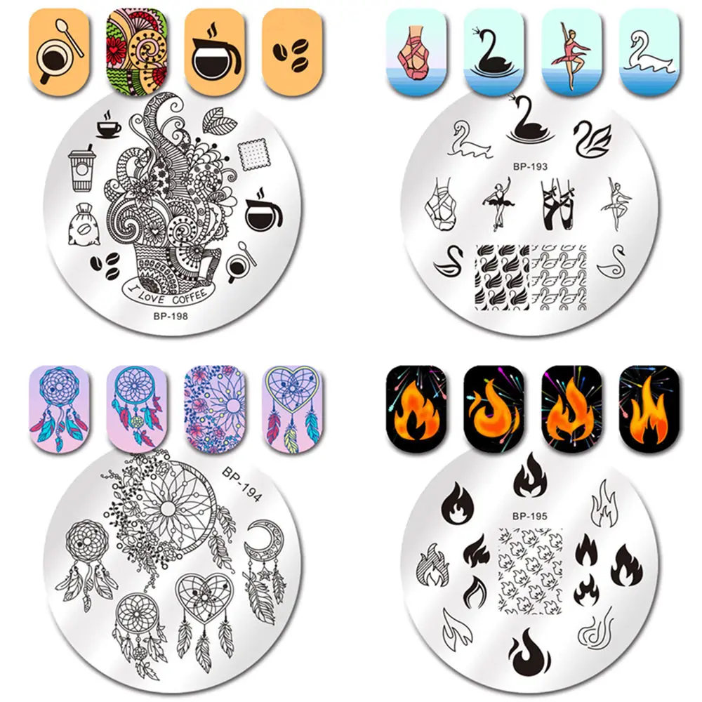 1pc Pretty Nail Art Stamping Plates Dream Catcher Feather Fire Leaf DIY Nail Polish Decor Templates
1pc Pretty Nail Art Stamping Plates Dream Catcher Feather Fire Leaf DIY Nail Polish Decor Templates