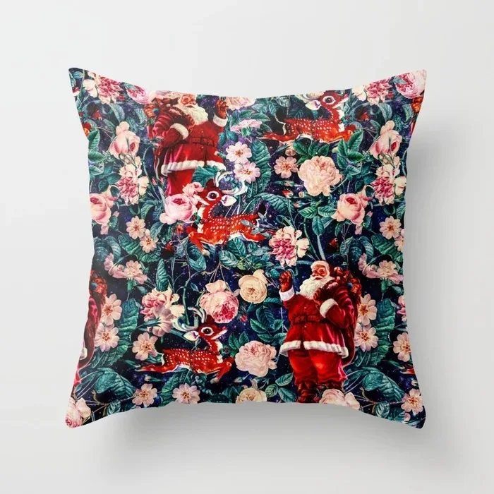 santa-claus-and-floral-pattern