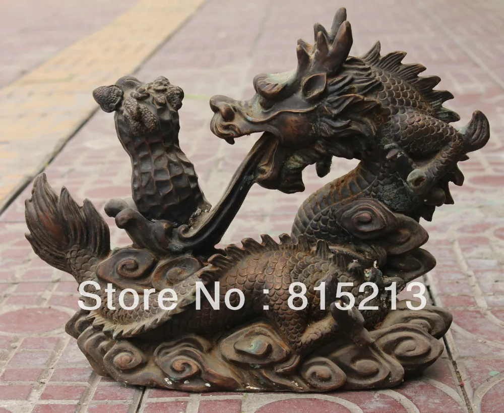bi00273 16" Chinese Bronze Emperor Royalty Animal Dragon Earthnut Peanut Goober States
bi00273 16" Chinese Bronze Emperor Royalty Animal Dragon Earthnut Peanut Goober States