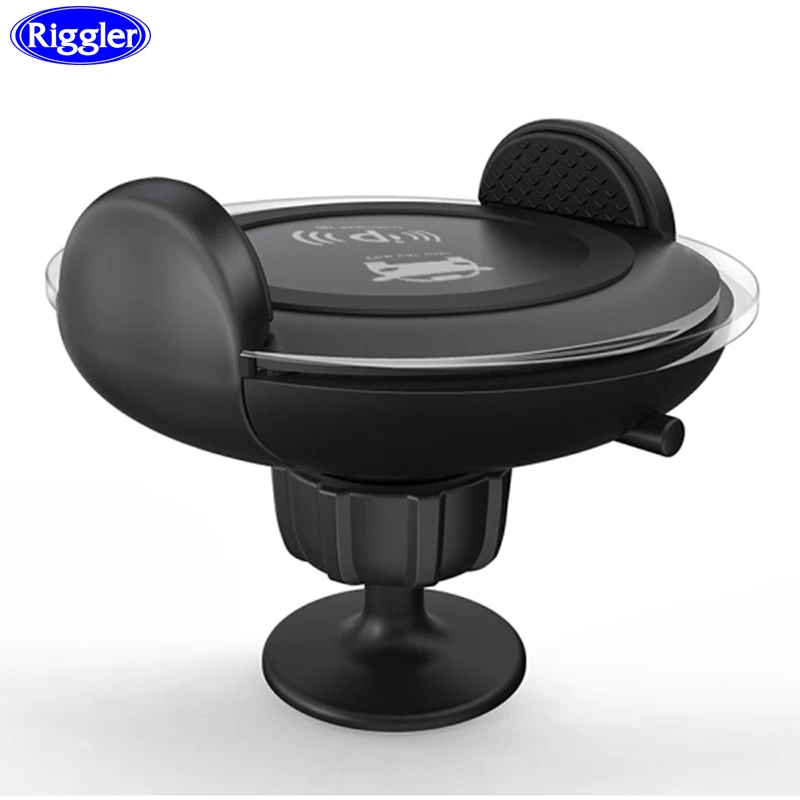 Riggler Car Wireless Charger Mount Phone Holder Qi Stand Charging for iphone XS MAX X 8 Plus Samsung S9 S8 Note 8
Riggler Car Wireless Charger Mount Phone Holder Qi Stand Charging for iphone XS MAX X 8 Plus Samsung S9 S8 Note 8