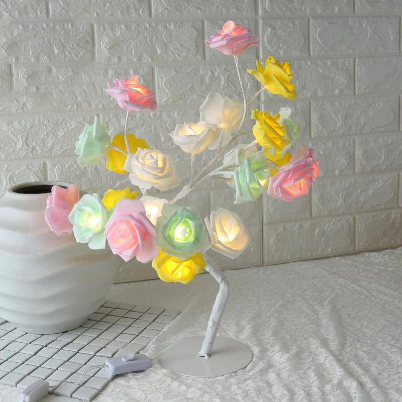 Rose Shaped Table Lamp Flower Rose Tree Decorative Light for Living Room Bedroom MDJ998
Rose Shaped Table Lamp Flower Rose Tree Decorative Light for Living Room Bedroom MDJ998