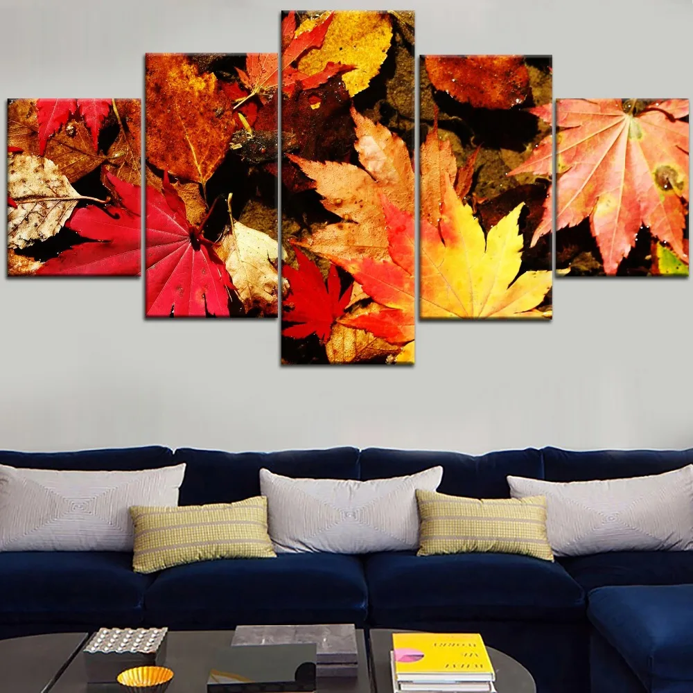 Framework HD Printing Painting Modern 5 Pieces Fall Fallen Golden Maple Leaf Type Poster Home Decoative Modern Living Room
Framework HD Printing Painting Modern 5 Pieces Fall Fallen Golden Maple Leaf Type Poster Home Decoative Modern Living Room