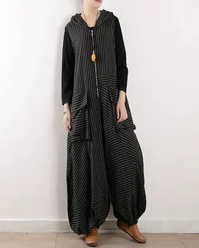Product release in the spring of 2019, the original design loose big yards of cotton linen ms leisure jumpsuits pants
Product release in the spring of 2019, the original design loose big yards of cotton linen ms leisure jumpsuits pants