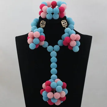 Latest Mixed Balls Statement Choker Neckalce Bridal Jewelry Sets Nigerian Wedding Beads Set Free Shipping ABL467
Latest Mixed Balls Statement Choker Neckalce Bridal Jewelry Sets Nigerian Wedding Beads Set Free Shipping ABL467