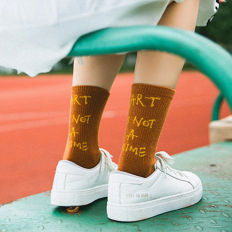 Harajuku Novelty Women Letter Cotton Crew Socks Hip Hop Female Art Is Not A Crime Street Students Skateboard Sock
Harajuku Novelty Women Letter Cotton Crew Socks Hip Hop Female Art Is Not A Crime Street Students Skateboard Sock