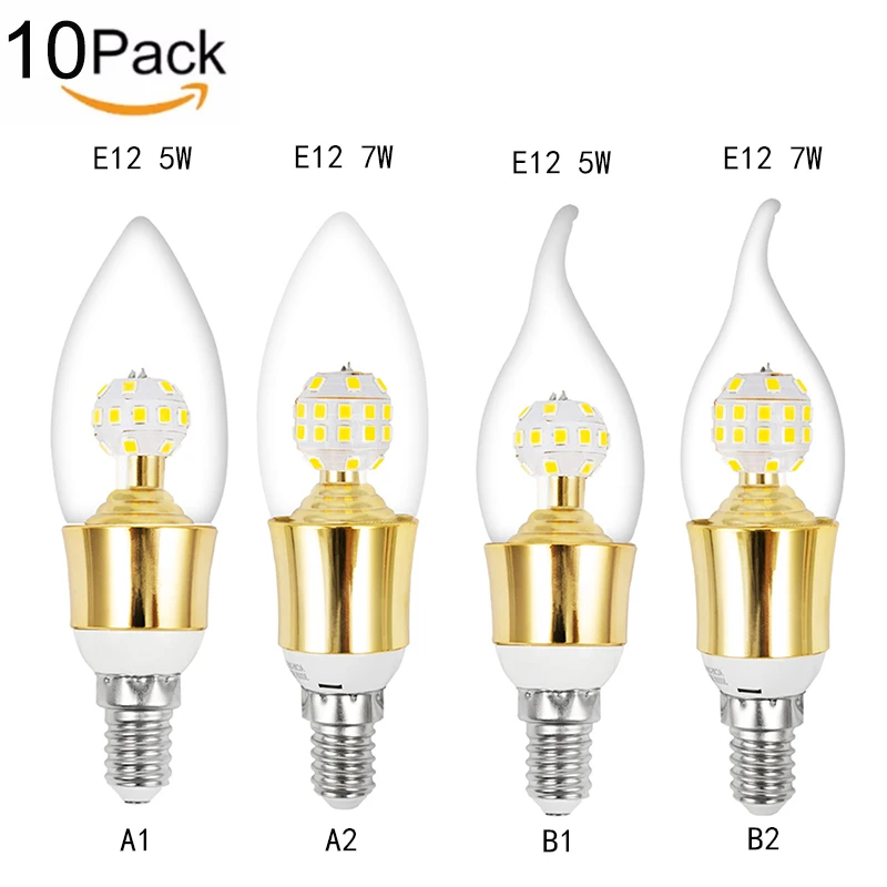 MIFXIN 10pcs E12 5W7W LED Bulb Retro LED Light 220V 110V Candle Light 360 Degree LED Lamp Chandelier Night Light For Indoor Home
MIFXIN 10pcs E12 5W7W LED Bulb Retro LED Light 220V 110V Candle Light 360 Degree LED Lamp Chandelier Night Light For Indoor Home