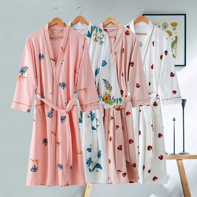 Siamese couple nightgown bathrobe summer cotton bathrobe plus long spring and autumn Korean yukata spring
Siamese couple nightgown bathrobe summer cotton bathrobe plus long spring and autumn Korean yukata spring