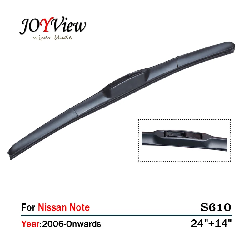 S610 Wipers Size:24"+14" Fit For Nissan Note (2006-Onwards) Wiper stand Limpador de para brisa Essuie glace
S610 Wipers Size:24"+14" Fit For Nissan Note (2006-Onwards) Wiper stand Limpador de para brisa Essuie glace