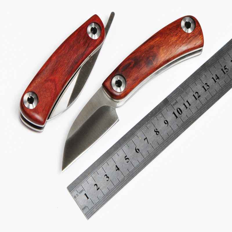 Hot selling 59HRC D2 blade Natural yellow rosewood handle razor folding knife outdoor camp survival utility tool Tactical knives
Hot selling 59HRC D2 blade Natural yellow rosewood handle razor folding knife outdoor camp survival utility tool Tactical knives