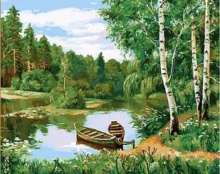 Spring birch forest landscape coloring by numbers on canvas wall pictures for living room home decor
Spring birch forest landscape coloring by numbers on canvas wall pictures for living room home decor