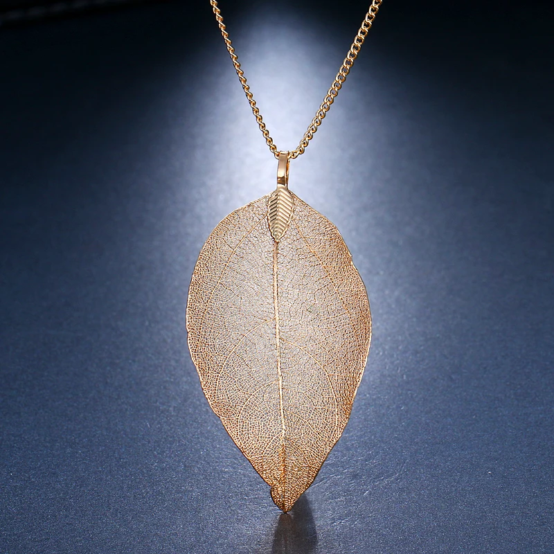 Emmaya Anti Allergy Simple Leaf Chain Long Necklaces & Pendants Champagne Gold Color Chain Jewelry For Women
Emmaya Anti Allergy Simple Leaf Chain Long Necklaces & Pendants Champagne Gold Color Chain Jewelry For Women