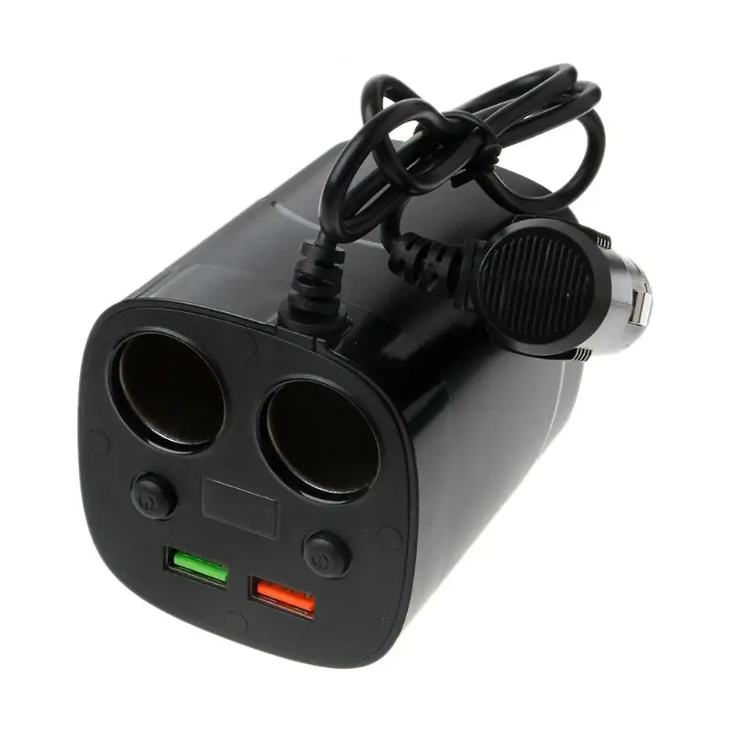 Dual USB Car Fast Charger Cup Charging Voltage Current Display With 2 Cigarette Lighter Socket For Smartphone Tablet GPS DVR
Dual USB Car Fast Charger Cup Charging Voltage Current Display With 2 Cigarette Lighter Socket For Smartphone Tablet GPS DVR