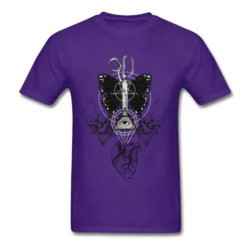 Mens On Sale Birthday Tops & Tees Crew Neck VALENTINE DAY 100% Cotton T-shirts Printed On Short Sleeve Remona Spell Tshirts Remona Spell purple