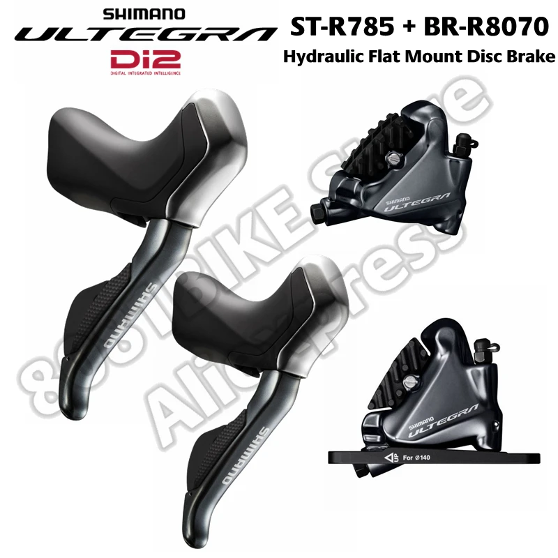 Shimano Di2 ST - R785 + BR - R785 / BR - R8070 Hydraulic Postmount / Flat Mount Disc-Brake - Set FW/RW - 2x11-speed
Shimano Di2 ST - R785 + BR - R785 / BR - R8070 Hydraulic Postmount / Flat Mount Disc-Brake - Set FW/RW - 2x11-speed