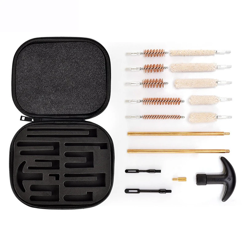 16Pcs/Set Pistol Shotgun Cleaning Kit for All Caliber Hand Guns 22 357 38 9mm 40 Brush Tools Portable Hunting Gun Cleaning Set
16Pcs/Set Pistol Shotgun Cleaning Kit for All Caliber Hand Guns 22 357 38 9mm 40 Brush Tools Portable Hunting Gun Cleaning Set