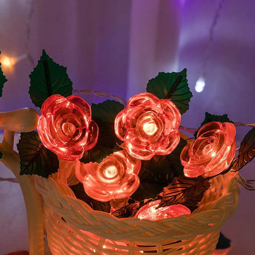 Novelty Flower Rose LED Light String Fairy Lights Night Light Valentine's Day Wedding Party Home Decorations
Novelty Flower Rose LED Light String Fairy Lights Night Light Valentine's Day Wedding Party Home Decorations