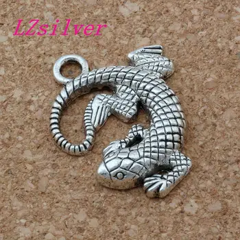 MIC 50 Pcs Zinc alloy metal Lizard Animal Charm Pendants 27X31mm DIY Jewelry A-129
MIC 50 Pcs Zinc alloy metal Lizard Animal Charm Pendants 27X31mm DIY Jewelry A-129