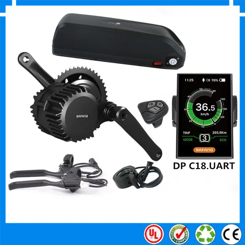 EU US No tax Bafang BBSHD mid drive 48V 1000W electric bike motor kits with hailong 48V 17.5Ah Li-ion down tube ebike battery
EU US No tax Bafang BBSHD mid drive 48V 1000W electric bike motor kits with hailong 48V 17.5Ah Li-ion down tube ebike battery