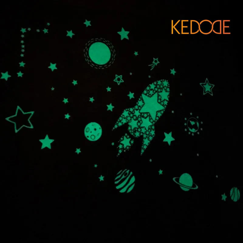 Environmental protection luminous PVC wall sticker planet cosmic rocket glow in the dark wall sticker children room decoration
Environmental protection luminous PVC wall sticker planet cosmic rocket glow in the dark wall sticker children room decoration