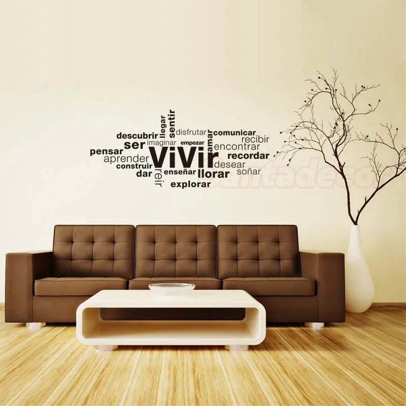 Stickers Vivir Vinyl Wall Decals Wall Art Wallpaper Removable Wall Decor for Living Room Office Home Decor Decoration Poster
Stickers Vivir Vinyl Wall Decals Wall Art Wallpaper Removable Wall Decor for Living Room Office Home Decor Decoration Poster