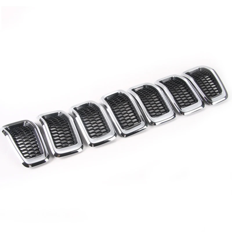 Replacement Mesh Grille Grid Guard Inserts Molding Trim Cover 7 Pieces Set Kit For Jeep Cherokee 2014-2017 Bright Color
Replacement Mesh Grille Grid Guard Inserts Molding Trim Cover 7 Pieces Set Kit For Jeep Cherokee 2014-2017 Bright Color