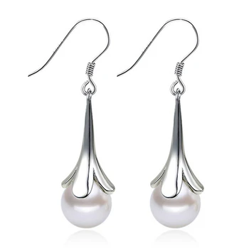 Hot Sale Promotion 2016 New Fashion Pearl Flower 925 Sterling Silver Drop Earrings for Women Girls Jewelry Christmas Gift
Hot Sale Promotion 2016 New Fashion Pearl Flower 925 Sterling Silver Drop Earrings for Women Girls Jewelry Christmas Gift