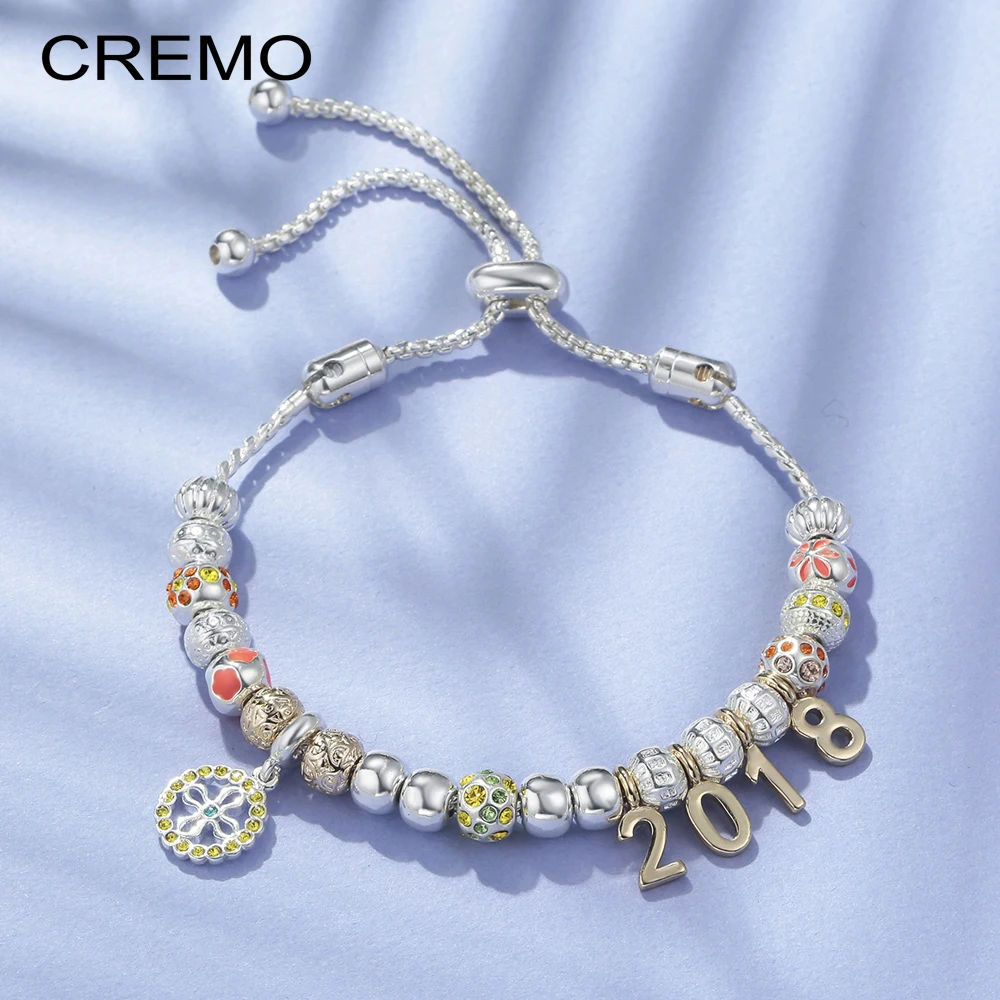 Cremo Charm Beads Sliding Chain Bracelet Silver Plated Adjustable Tennis Fine Bangle Bohemia BOHO Jewelry Woman
Cremo Charm Beads Sliding Chain Bracelet Silver Plated Adjustable Tennis Fine Bangle Bohemia BOHO Jewelry Woman